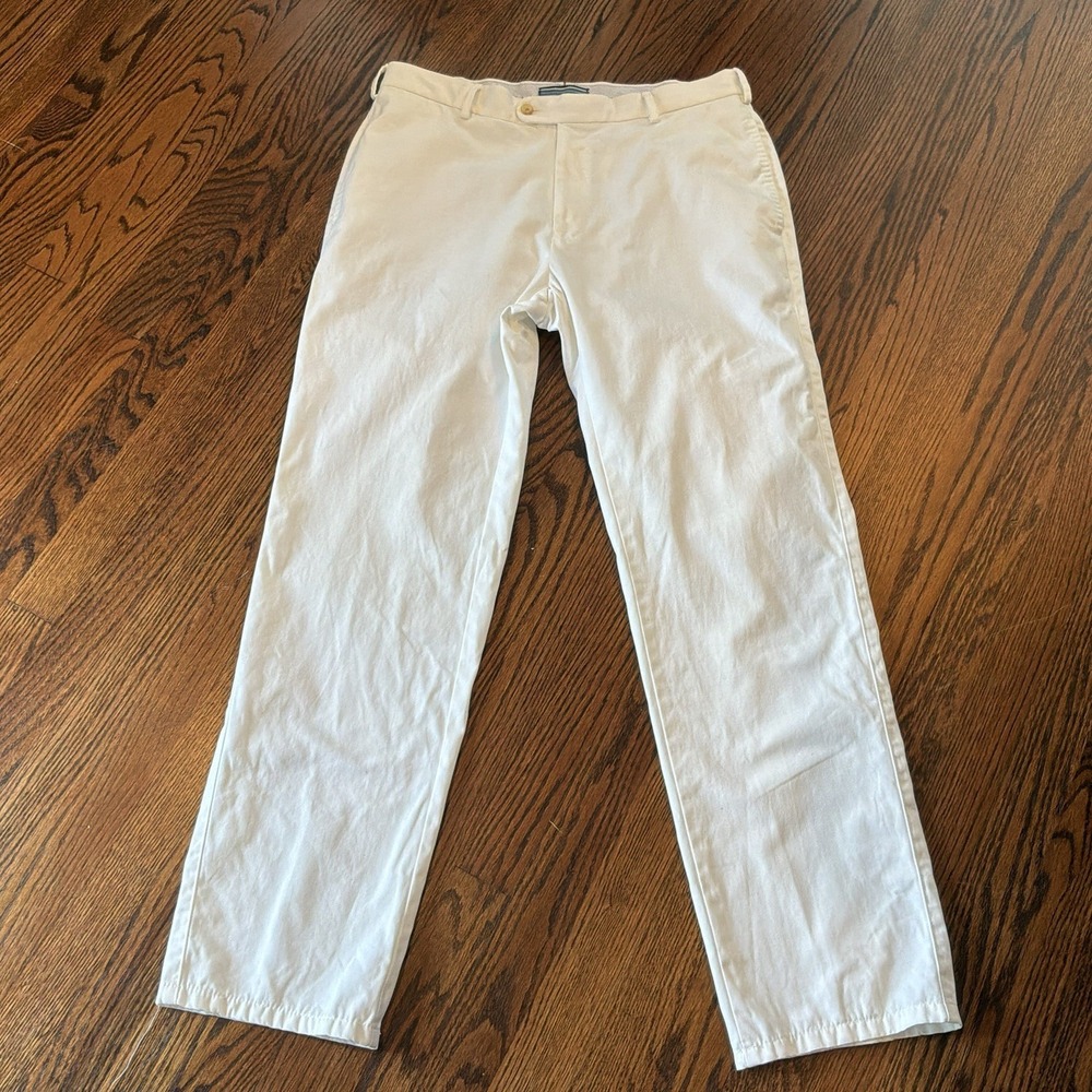 Peter Millar White Zip Front 5 Pocket Pants Men's 34x31‎ Cotton READ